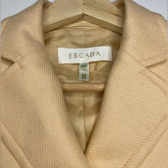 Escada Cashmere/Silk Vintage Professional Peachy Pink Women's Jacket Sz 36 - Picture 3 of 9